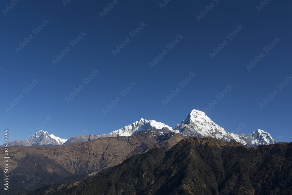 Machhapuchchhre mountain - Fish Tail in English is a mountain in