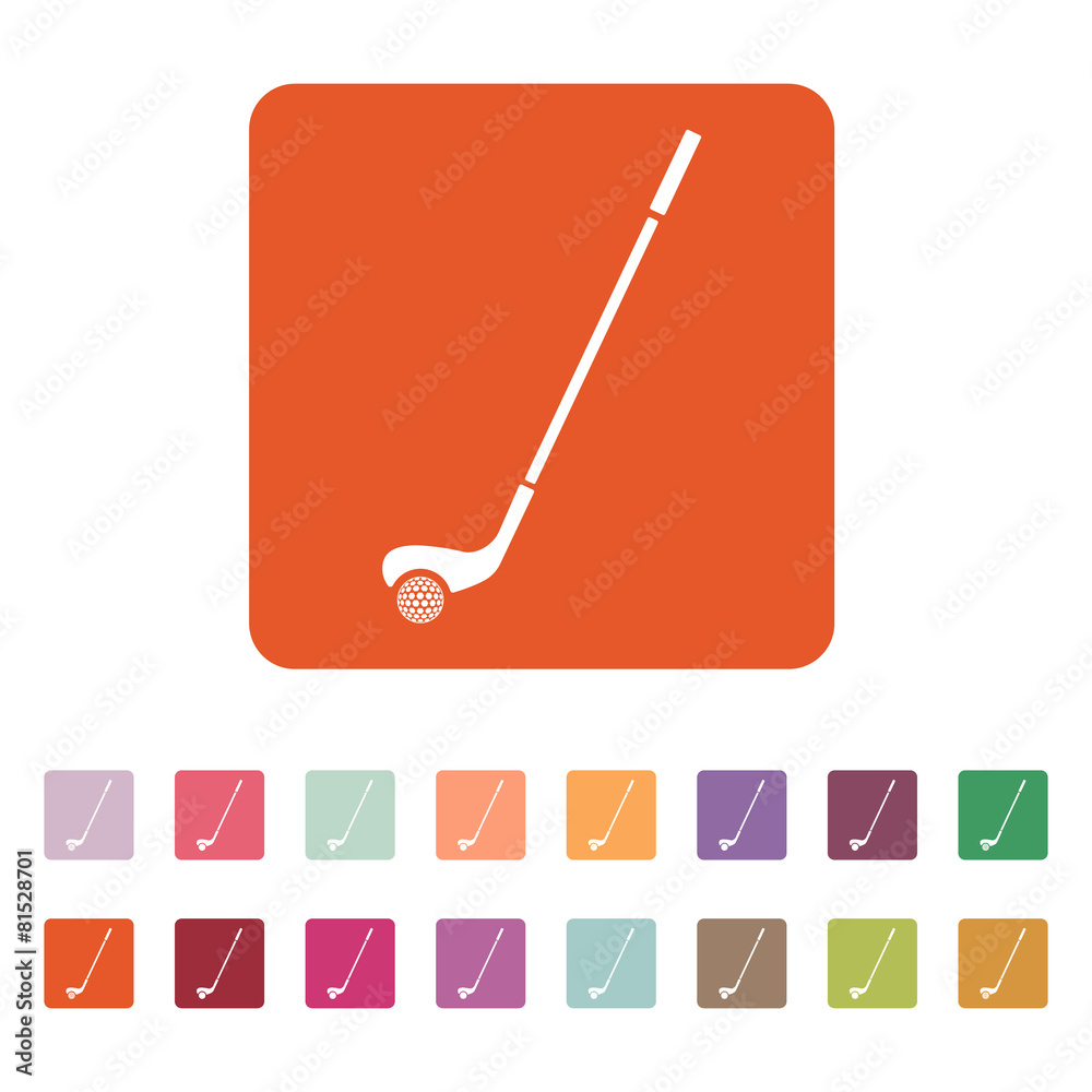 Golf icon. Game symbol. Flat Golf icon. Game symbol. Flat