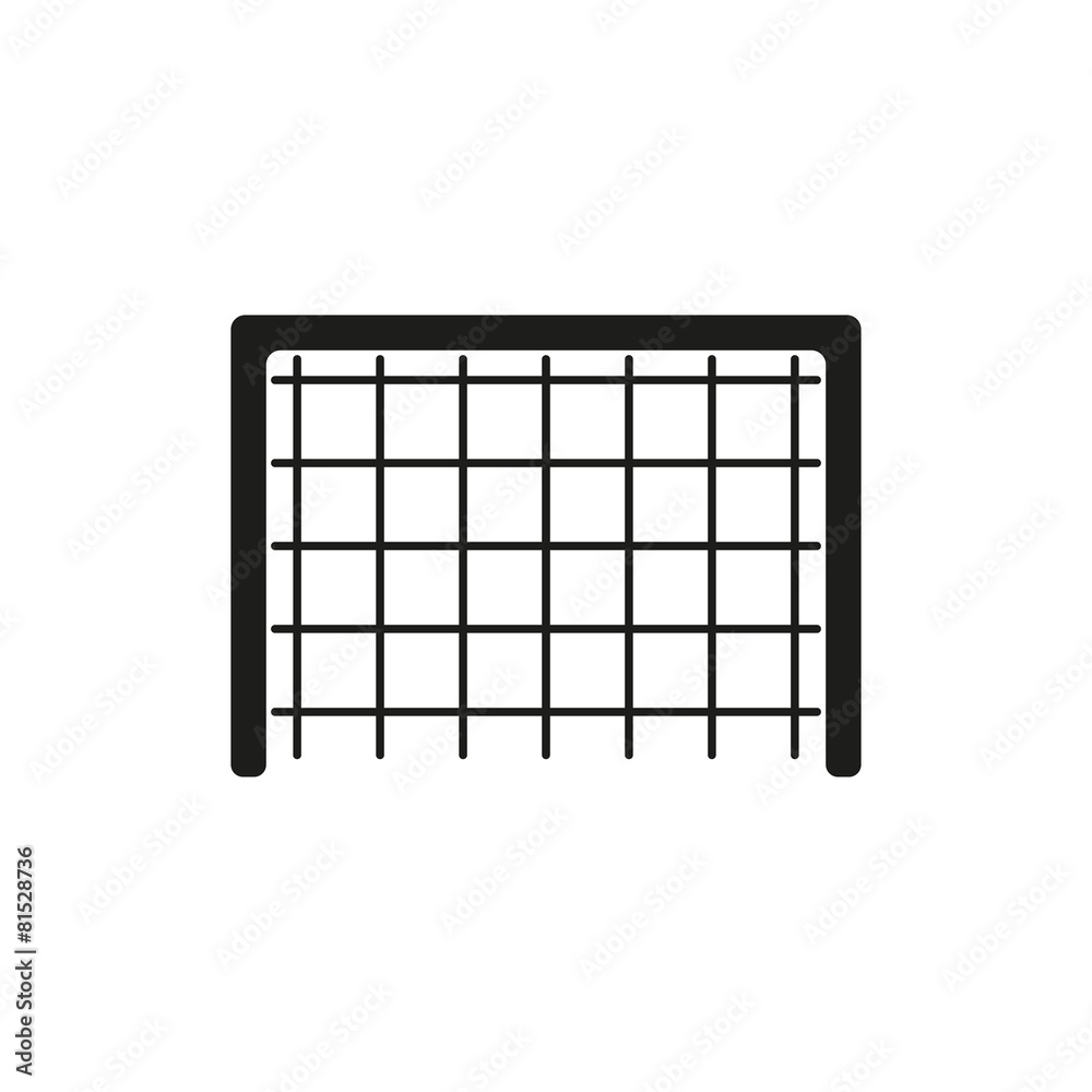 The Football gate icon. Soccer symbol. Flat The Football gate icon. Soccer symbol. Flat