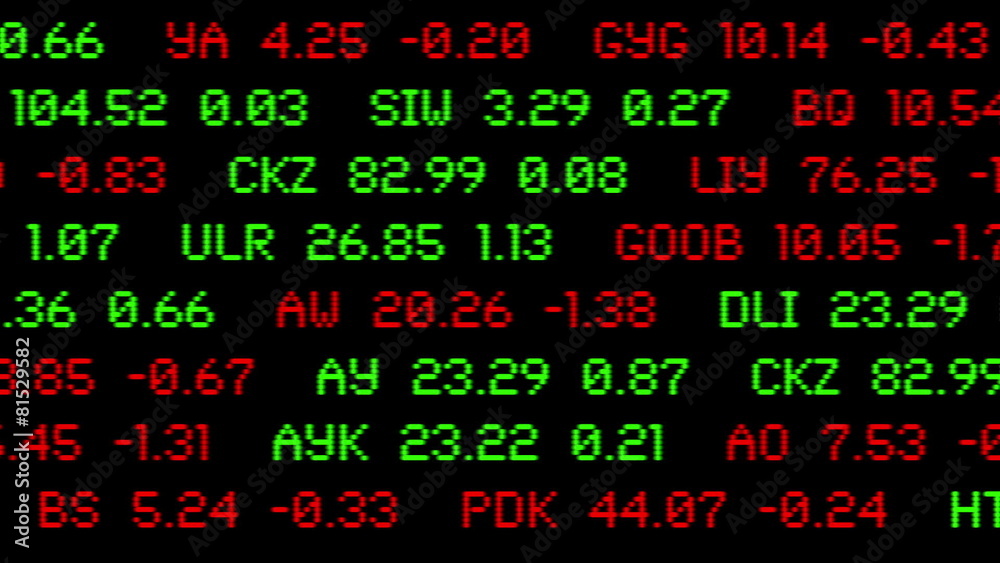 Stock Tickers Loop Stock Tickers Loop