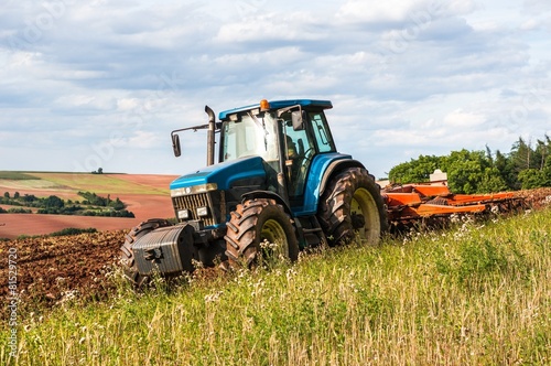 Tractor on the field