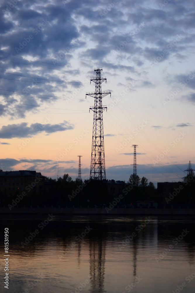 Fototapeta premium View of Neva River in St.Petersburg.
