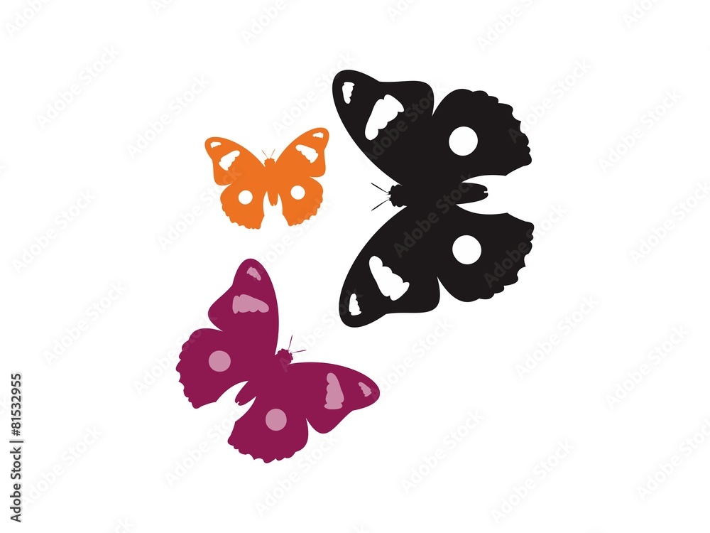 Fototapeta premium Vector Butterfly - Icon