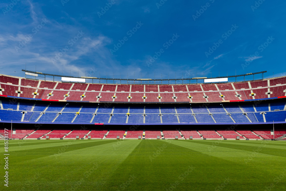 Obraz premium Pusty stadion piłkarski