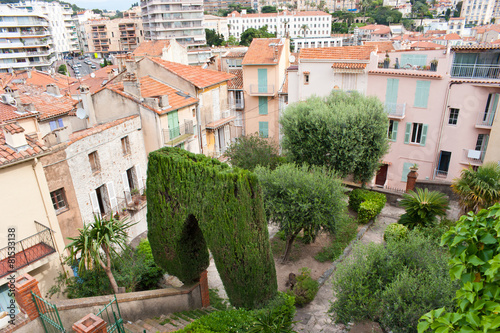 The park in Square du Caroubier, Suquet, Cannes, France  photo