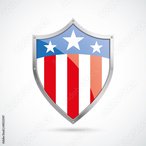 Free Download US Flag Protection Shield - GFXLoad