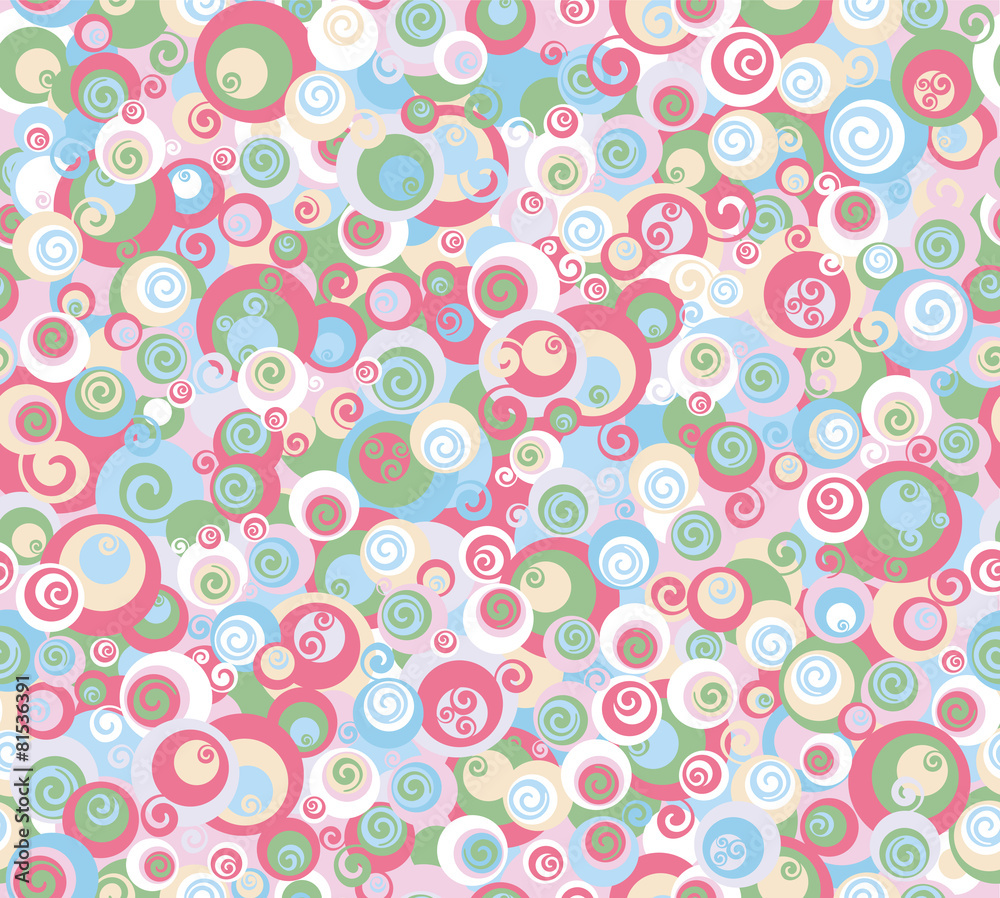 Vector abstract colorful seamless pattern.