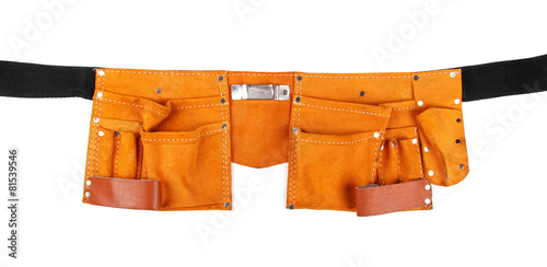 Tableau sur toile empty tool belt isolated on white
