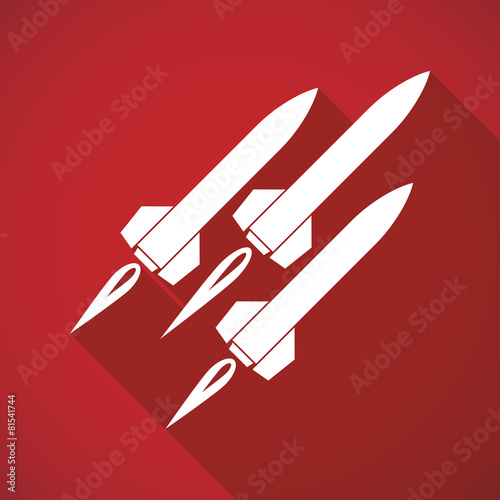 Fotografia Long shadow missile icon