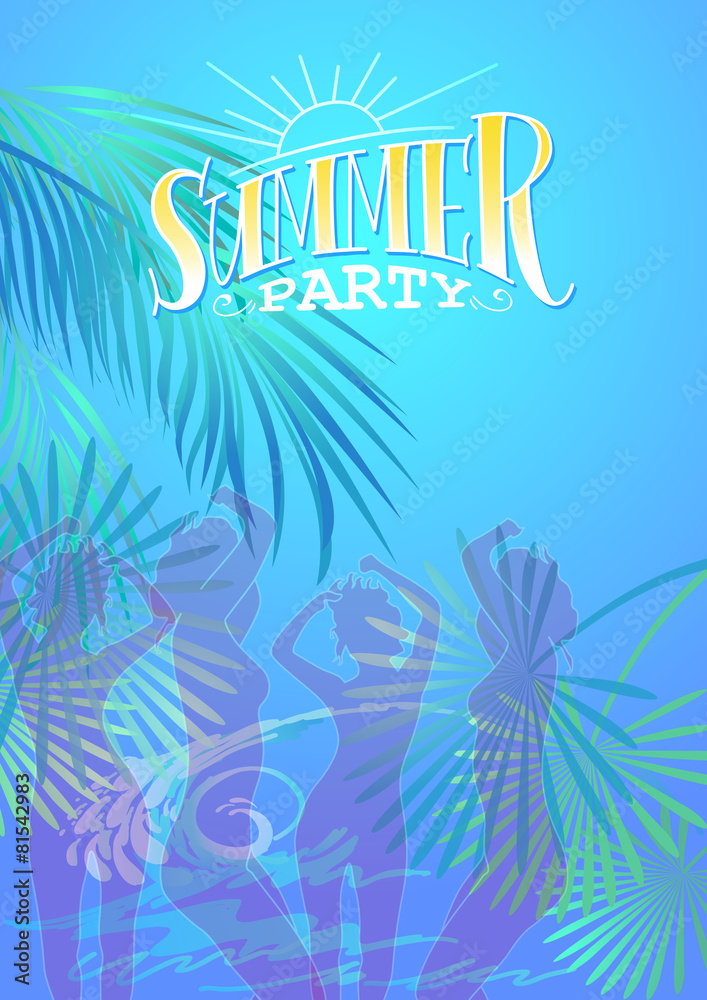 Fototapeta Summer Party Flyer