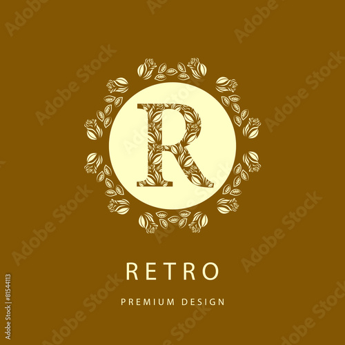 Vector illustration of  Monogram design elements