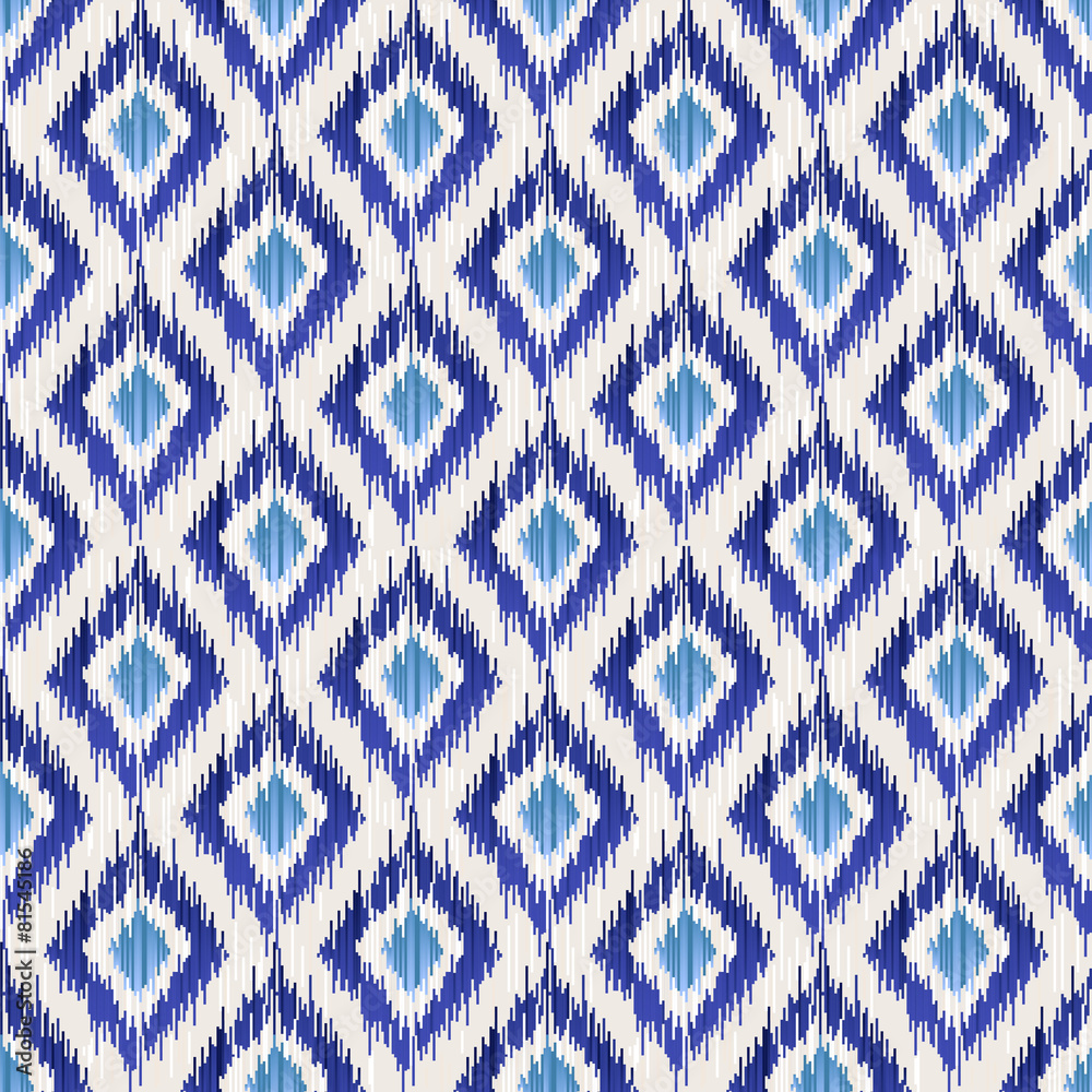 ikat seamless pattern