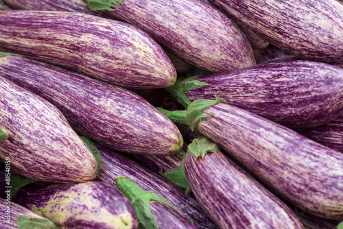 eggplants at market
