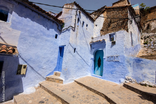 Blue White Lane, Chefchaouen, Morocco