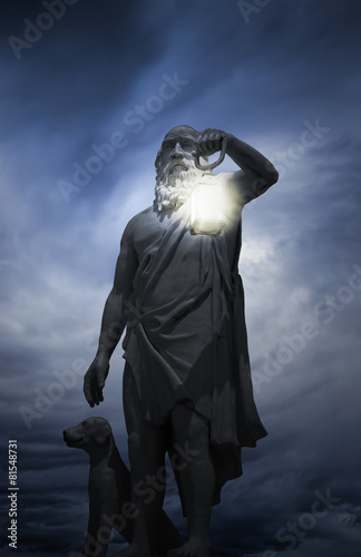 Sculpture of  Philosopher, Diogenes photo