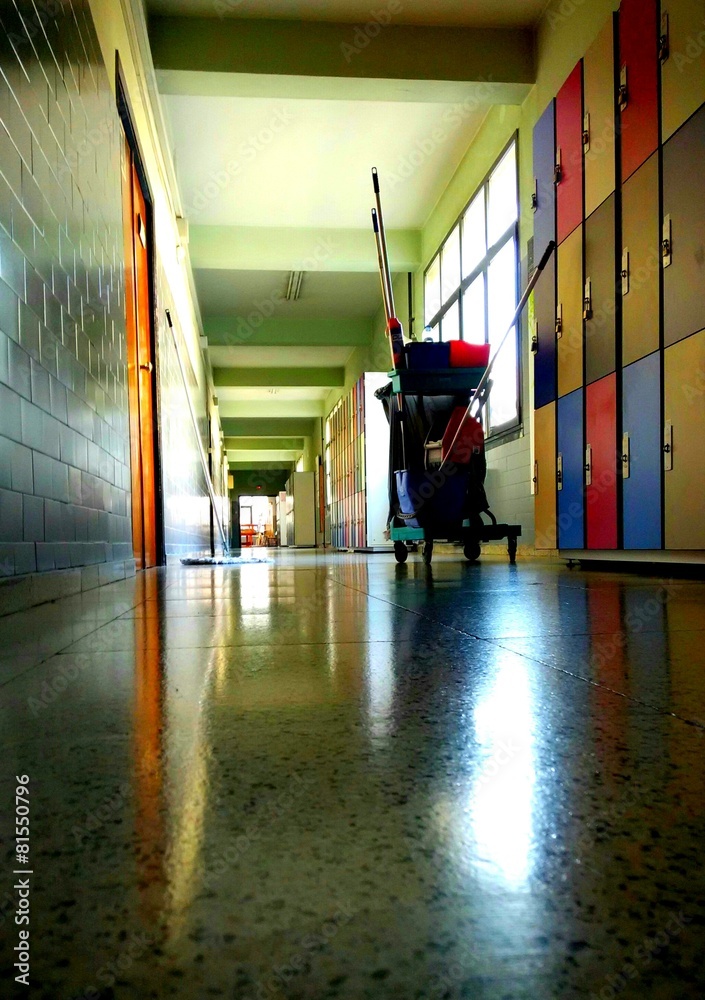 Obraz premium School cleaning
