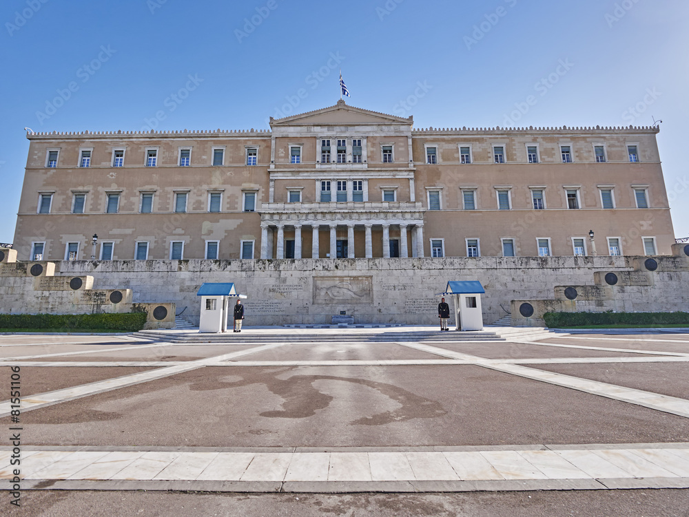 Athens, Greece, the parliament on Syntagma square