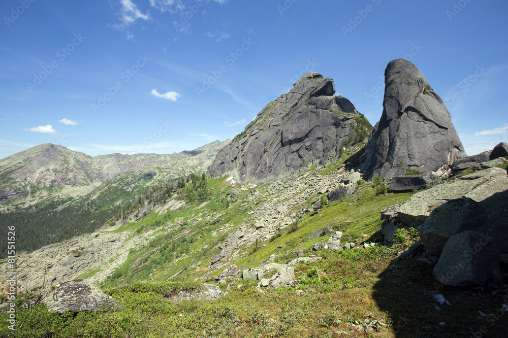 Turtle Mountain in the mountain Ergaki Western Sayan