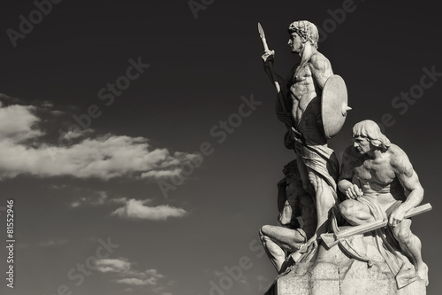 Sculpture vittoriano rome black and white © Stefano Pellicciari