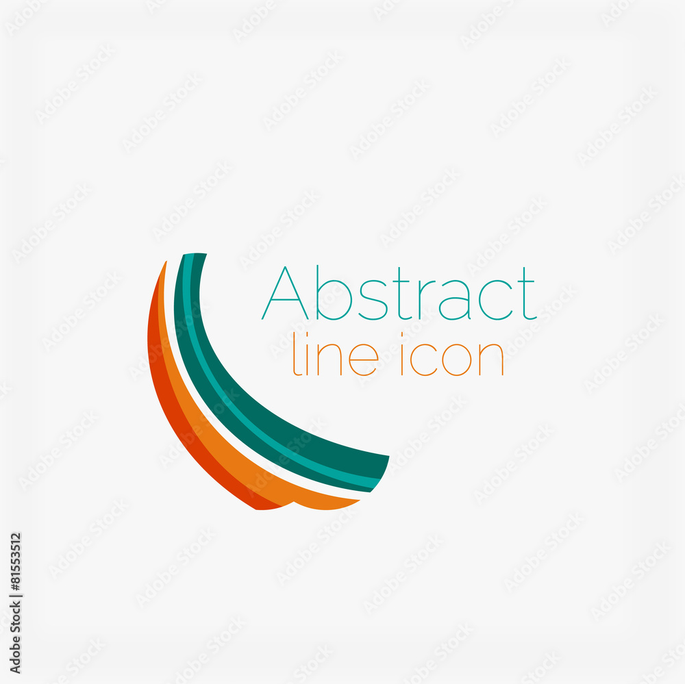 Clean elegant circle shaped abstract geometric logo. Universal Clean elegant circle shaped abstract geometric logo. Universal
