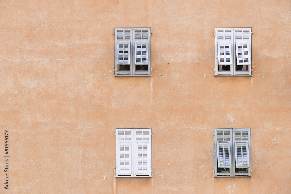 old building with four windows