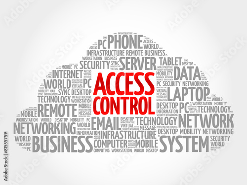 Access control word cloud concept