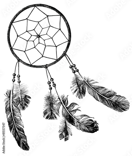 hand drawn dream catcher