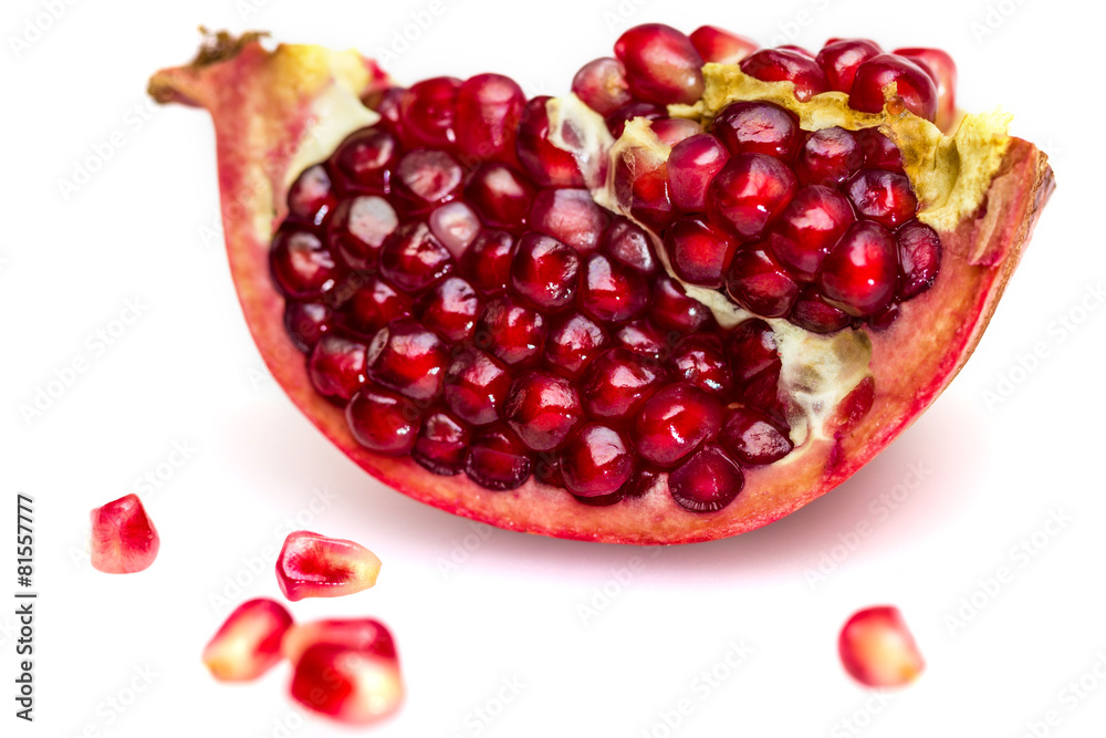 Pomegranate isolated on white background Pomegranate isolated on white background