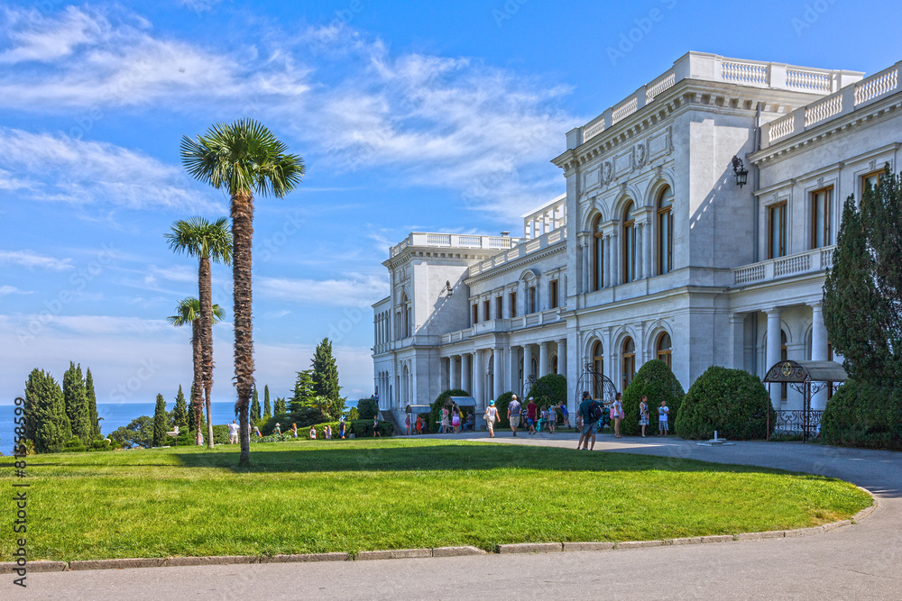 Fototapeta premium Livadia palace in Yalta, Crimea, Russia. Livadia Palace (summer