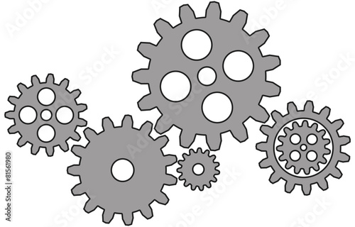 Engrenages illustration vecteurs 6