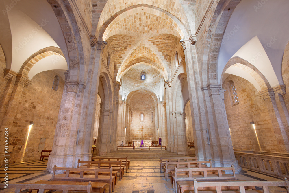 Jerusalem - The gothic nave of St. Anne church