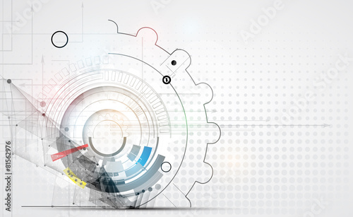 abstract technology background Business & development direction