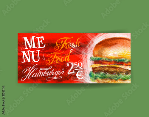 fresh hamburger logo design template. fast food or restaurant