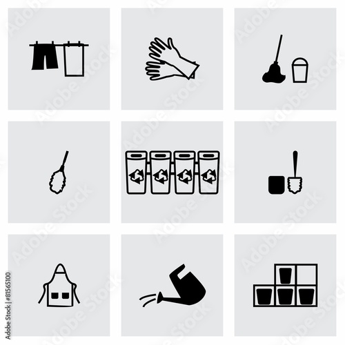 Vector Cleaning icon set