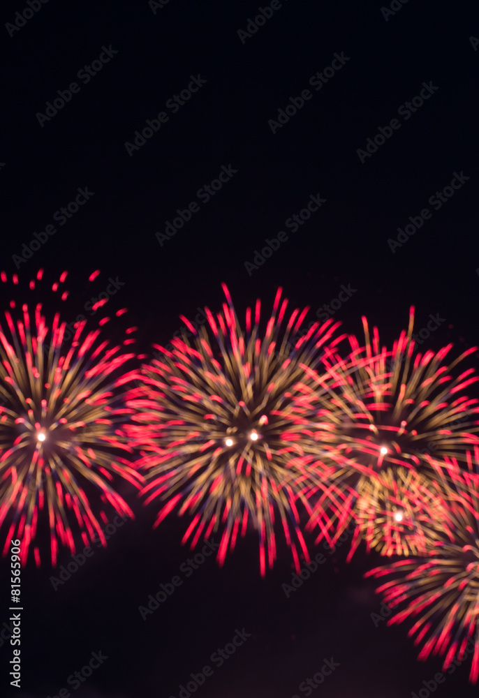 red and purple light burst blur fireworks