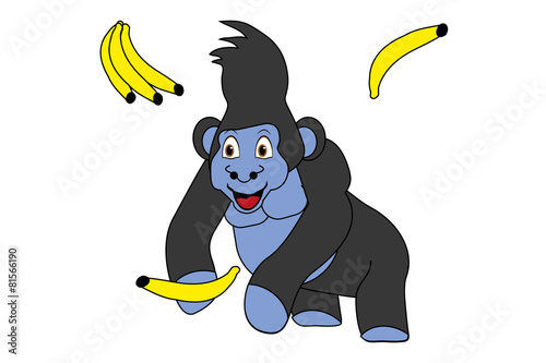 Cartoon gorilla