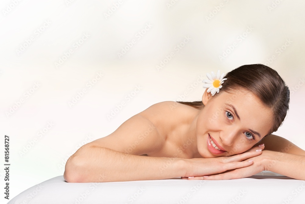 Arms. Woman natural beauty. Beautiful smiling girl outdoor Arms. Woman natural beauty. Beautiful smiling girl outdoor