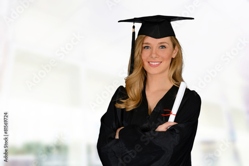 Young student graduation