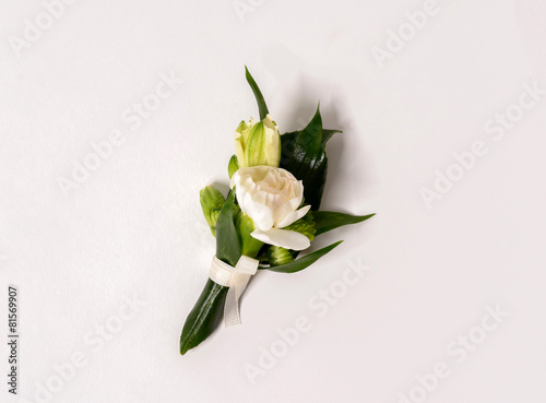 Fototapeta Naklejka Na Ścianę i Meble -  Nice buttonhole on the background