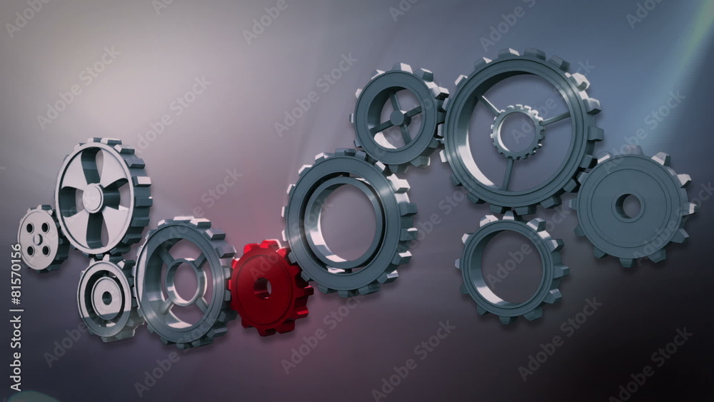 Cogs and wheels turning