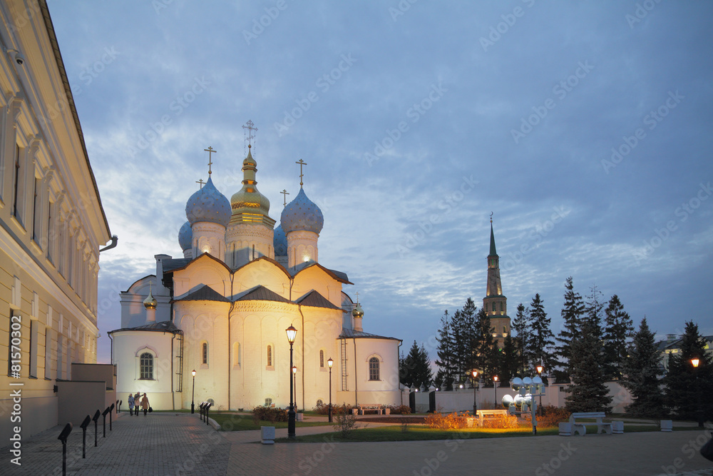 Cathedral of Annunciation and Tower Syuyumbike. Kazan, Tatarstan