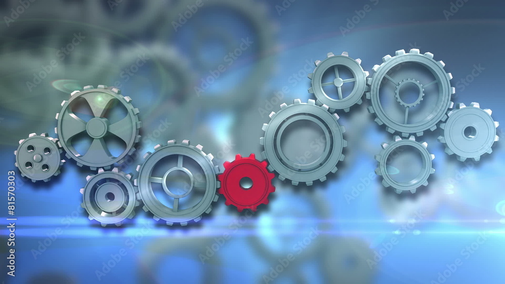 Cogs and wheels turning