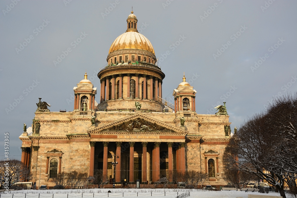 The famous St. Isaac cathedral