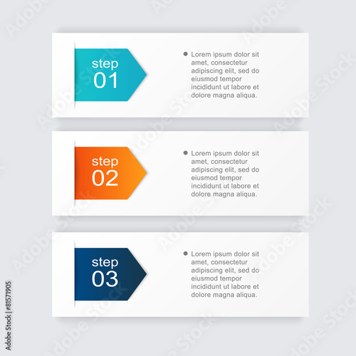 Vector colorful info graphics for your business presentations.