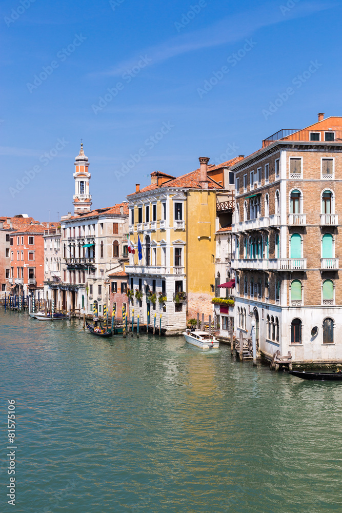 Grand Canal from Rialto Bridge in Venice, Italy Grand Canal from Rialto Bridge in Venice, Italy