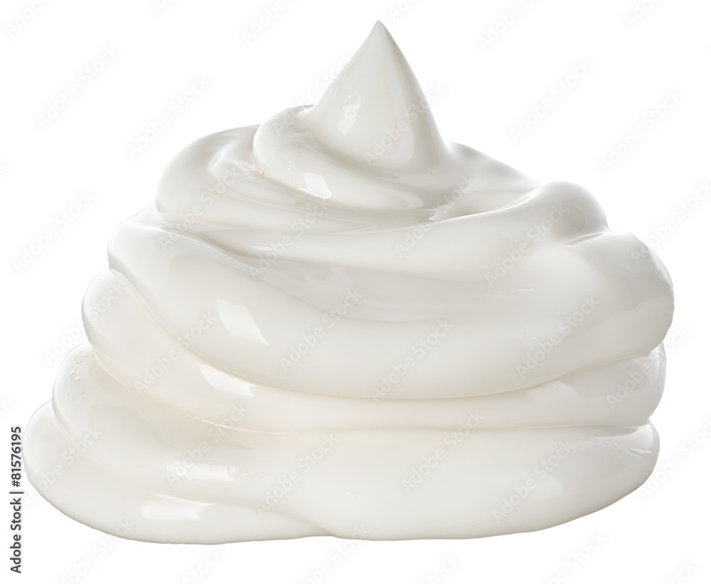 Handful of mayonnaise isolated on white background. Handful of mayonnaise isolated on white background.