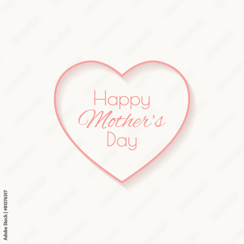 Happy mother day card.