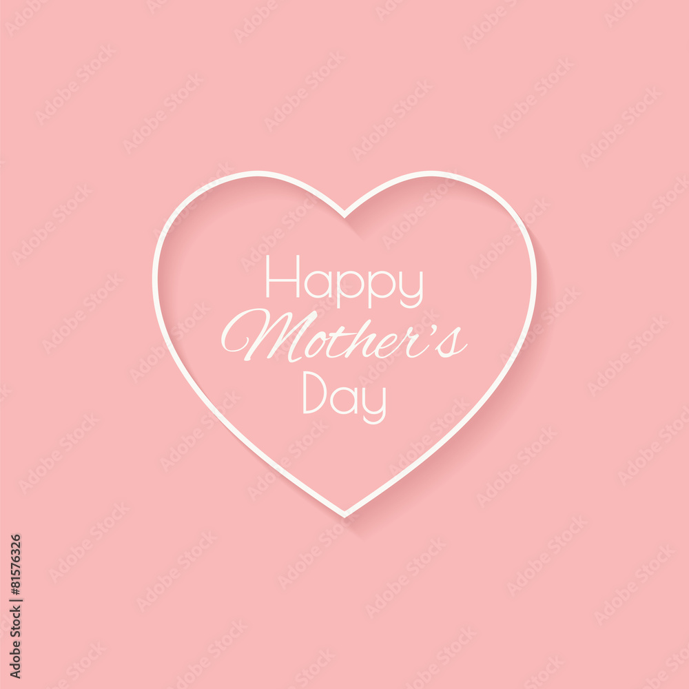 Happy mother day card.