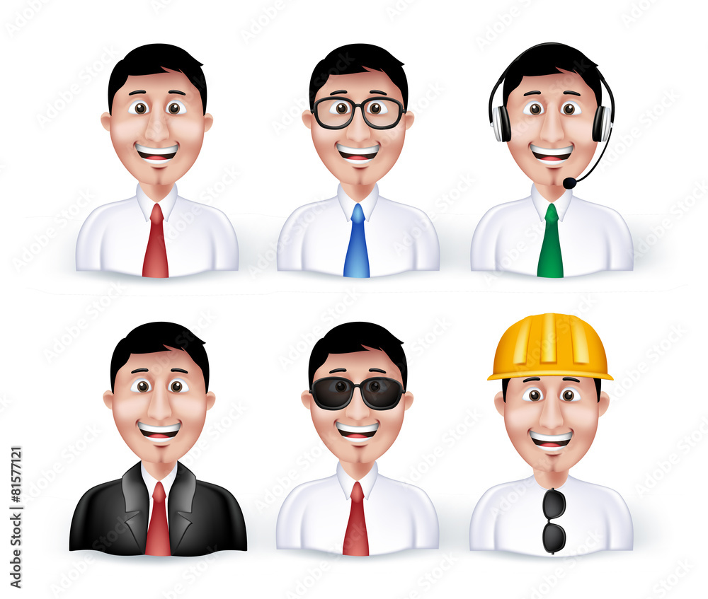 Set of 3D Dimension Smart Different Professional Set of 3D Dimension Smart Different Professional