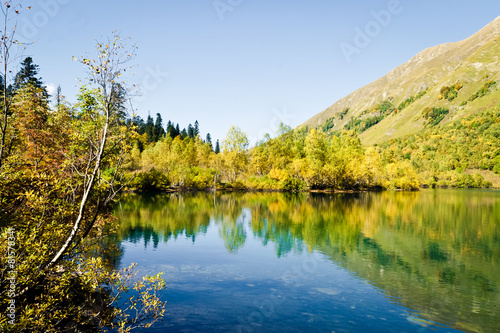 Fototapeta Naklejka Na Ścianę i Meble -  Mountain lake, Caucasus